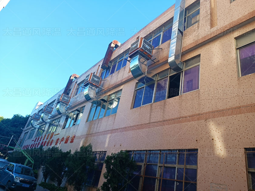 服装厂通风降温环保空调降温设备来解决